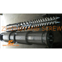 Manufacturing PVC Pipe Bimetallic Twin Conical Screw Barrel
